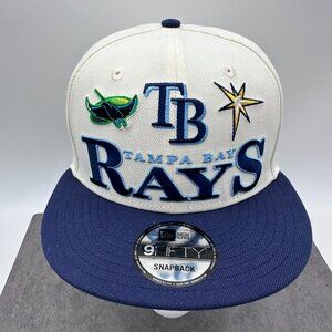 New Era 9Fifty Tampa Bay Rays‎ Logo Archive Adjustable SnapBack Hat, Size OSFM